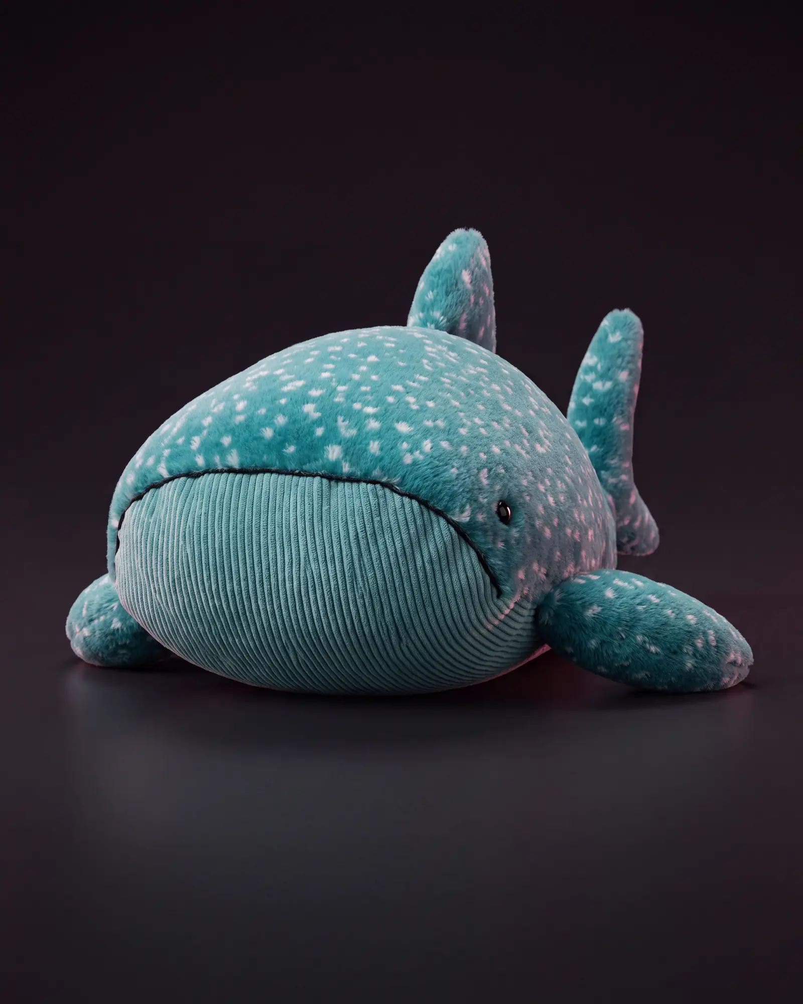 Gobfrey Whale Shark, 어두운 스튜디오 배경.